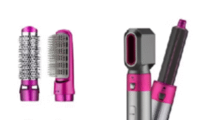 Mostra na imagem a escova alisadora com usas 5 partes